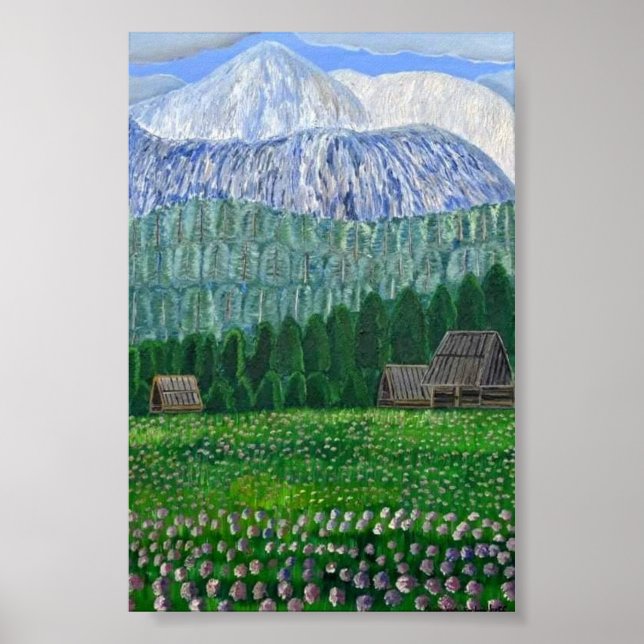 Poster Les montagnes du Tatra Pologne (Devant)