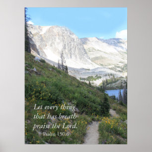 Poster Les montagnes du Wyoming Louent Christian