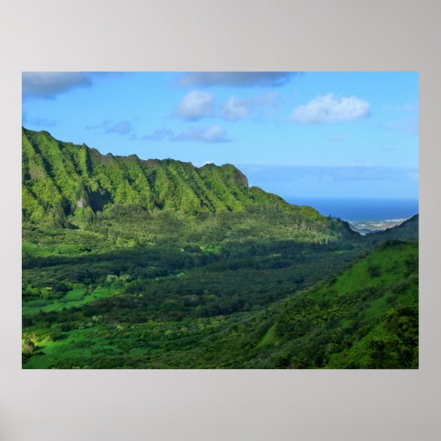 Poster Les monts Koolau (Devant)