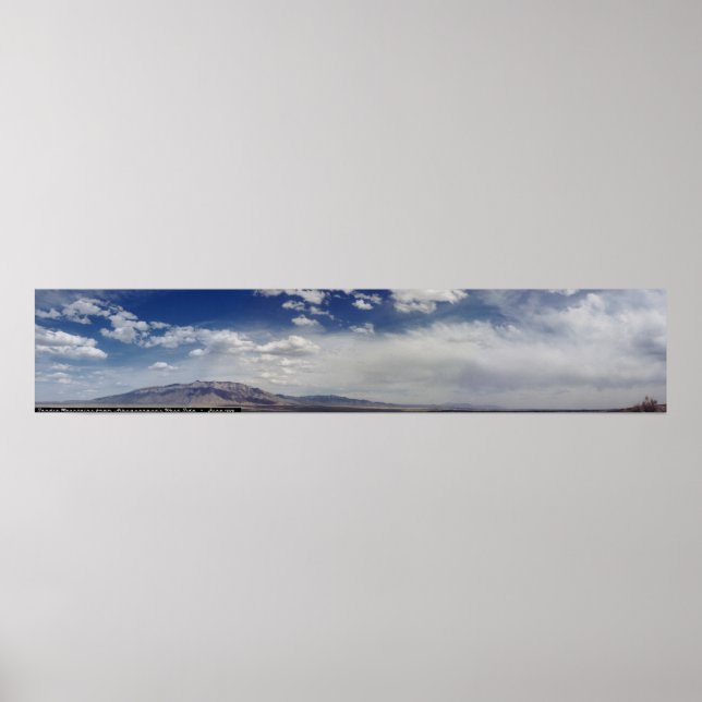 Poster Les monts Sandia Panoramique (Devant)