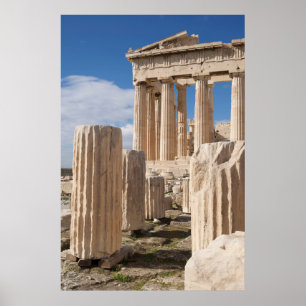 Poster Les monuments Acropole du Parthénon Athènes Grèc