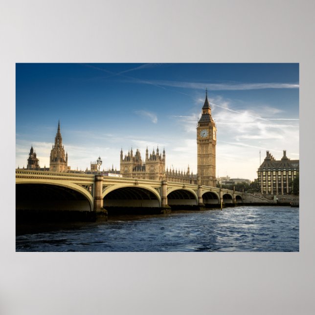 Poster Les monuments | Big Ben, Londres Angleterre (Devant)
