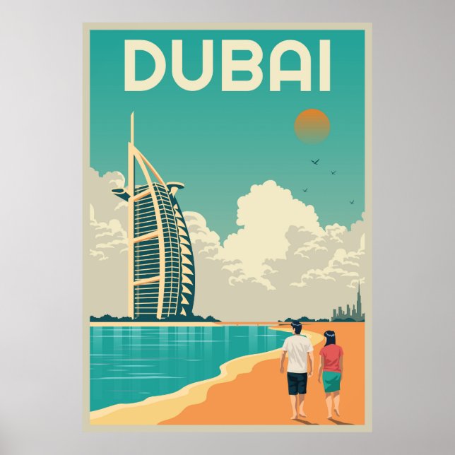 Poster Les monuments de Dubaï (Devant)