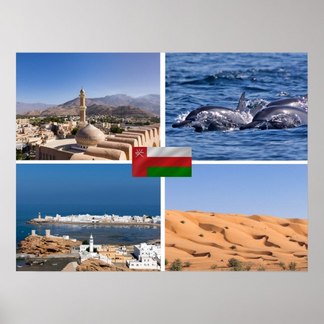 Poster Les monuments du Sultanat d'Oman (Devant)