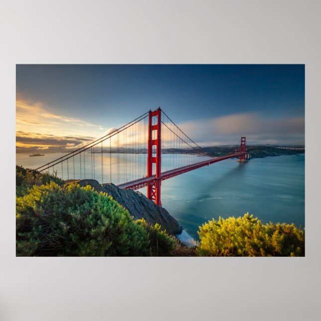 Poster Les monuments | Golden Gate San Francisco (Devant)