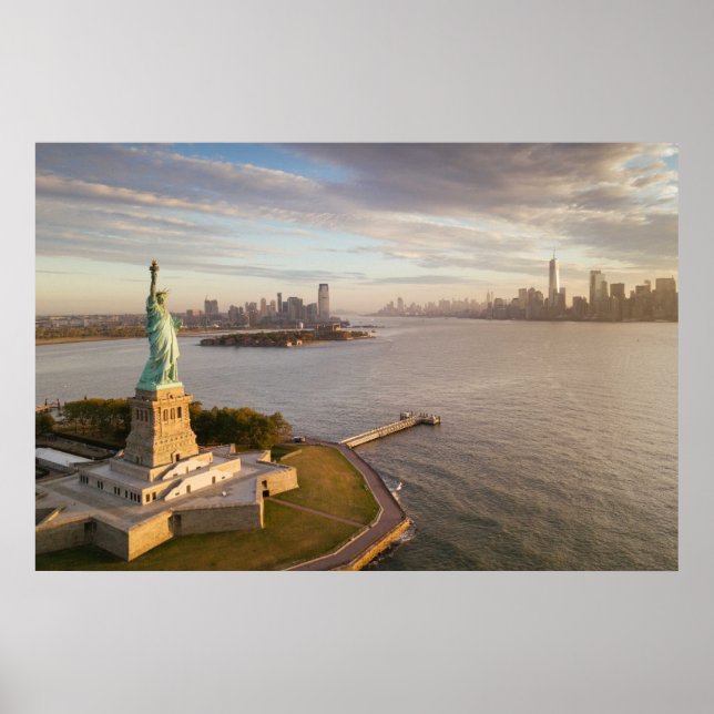 Poster Les monuments | Statue de la Liberté (Devant)