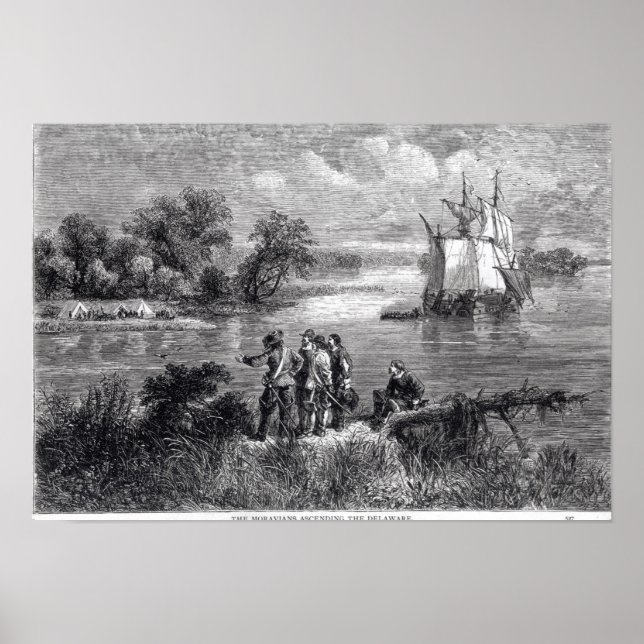 Poster Les Moraviens à l'assaut du Delaware (Devant)