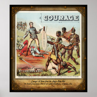 Poster Les morts de Melvill & Coghill à Isandlwana