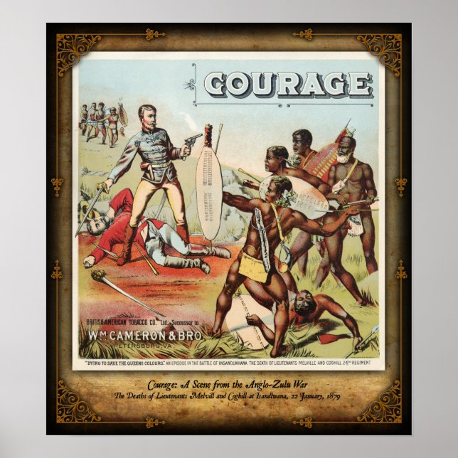 Poster Les morts de Melvill & Coghill à Isandlwana (Devant)