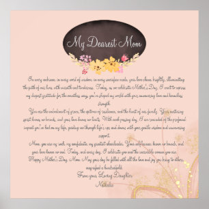 Poster Les mots d'amour de maman à maman