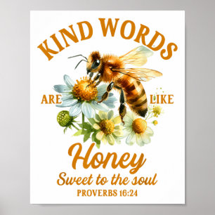 Poster Les mots gentils de motivation de bonté sont comme