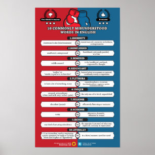 Poster Les mots ne sont pas ce qu'ils semblent être