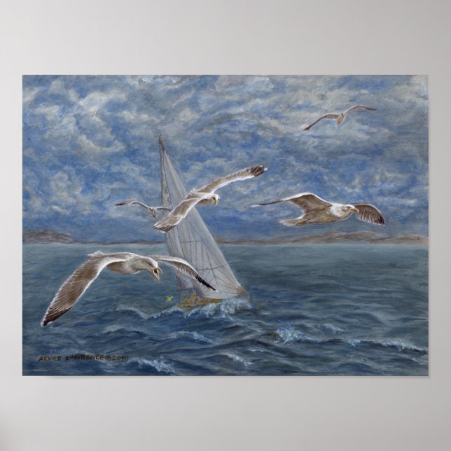 Poster Les mouettes mènent la voie (Devant)