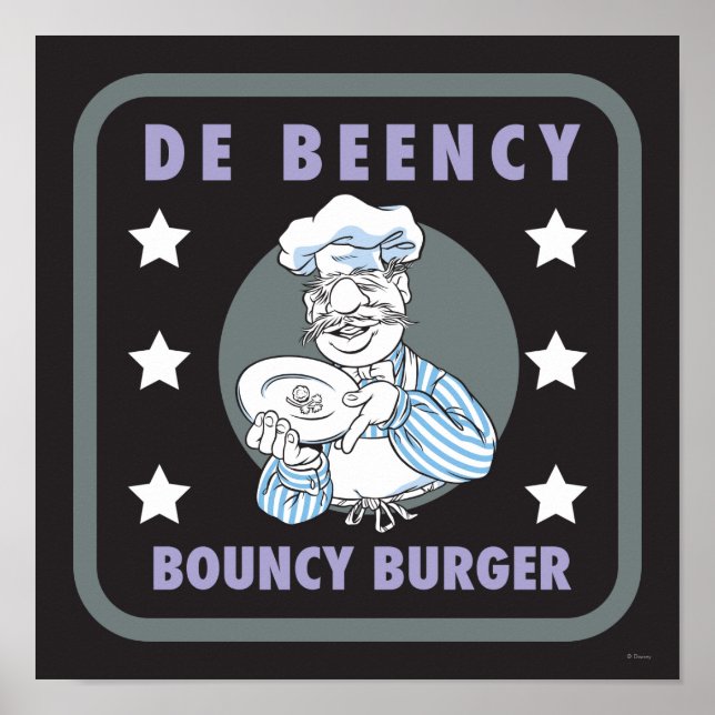 Poster Les Muppets | Logo De Beency Bouncy Burger (Devant)