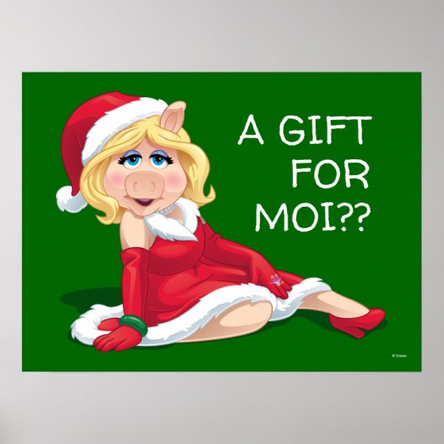 Poster Les Muppets | Mlle Piggy Santa Claus (Devant)
