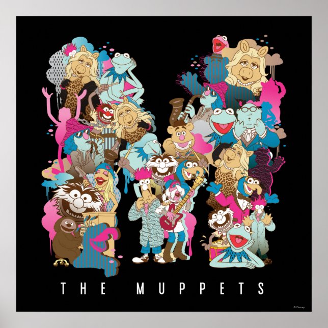Poster Les Muppets | Monogramme des marionnettes (Devant)