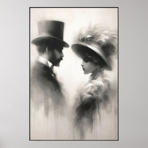 Poster Les murmures d'une époque oubliée Abstraite