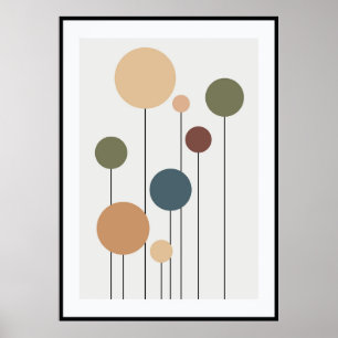 Poster Les murs abstraits contemporains
