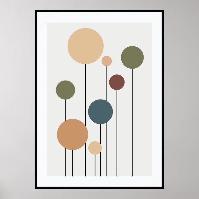 Poster Les murs abstraits contemporains (Devant)