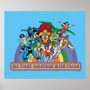 Poster Les nouveaux Titans Ados - Nous combattons avec fi