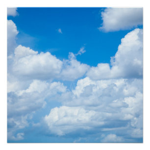 Poster Les nuages du ciel bleu ciel Arrière - plan Ciel p