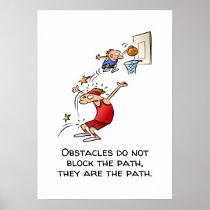 Poster Les Obstacles Motivationnels Sont Le Dessin Sur Le