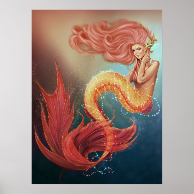 Poster Les océans secrets des bijoux de mer Sirène (Devant)