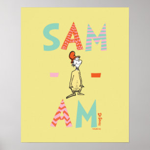 Poster Les œufs verts et le jambon Sam-I-Am