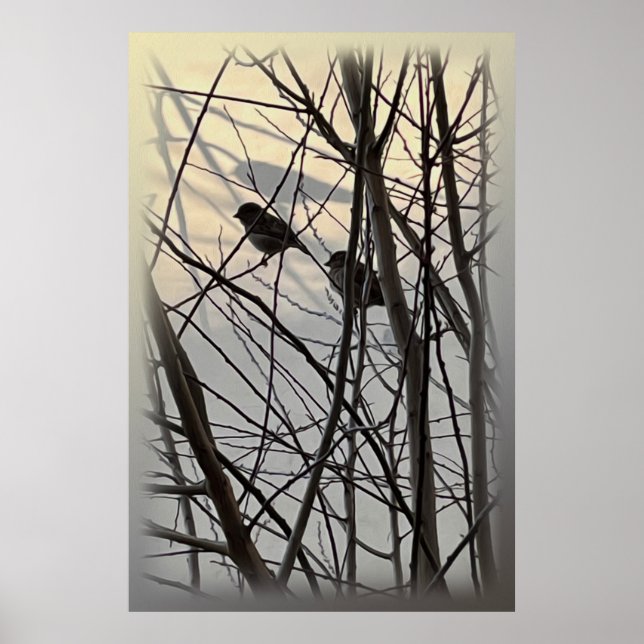Poster Les oiseaux du matin (Devant)