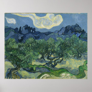 Poster Les Oliviers par Vincent Van Gogh
