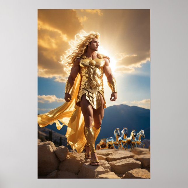 Poster Les Olympiens : Apollon, Dieu de la Lumière (Devant)