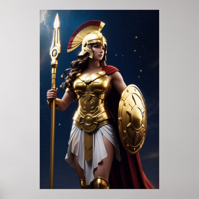 Poster Les Olympiens : Athéna, déesse de la sagesse (Devant)