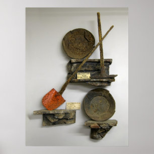 POSTER LES OUTILS DE MINEUR D'OR