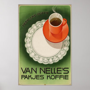 Poster Les Pakjes Koffie de Van Nelle