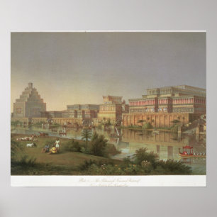 Poster Les palais de Nimrud ont reconstitué, une
