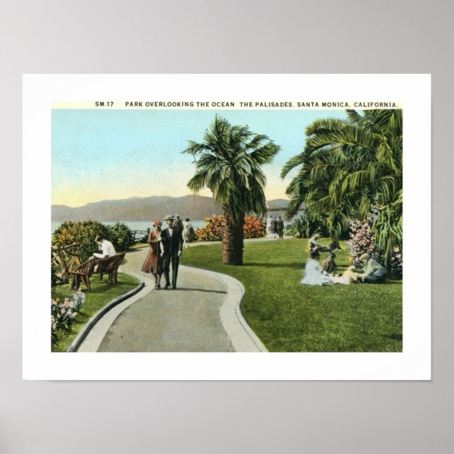 Poster Les Palisades, Père Noël Monica Vintage (Devant)