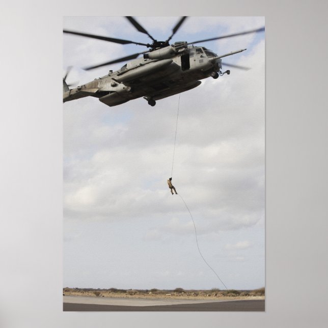 Poster Les pararémen de la Force aérienne conduisent une  (Devant)