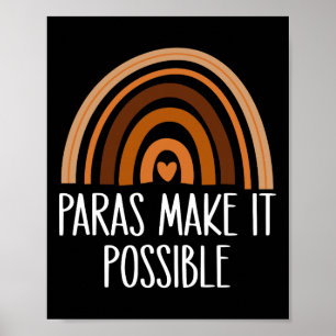Poster Les Paras Arc-en-Ciel Rendent Possible le Paraprof