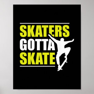 Poster Les patineurs doivent patiner
