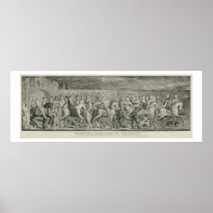 Poster Les pèlerins de Canterbury par William Blake