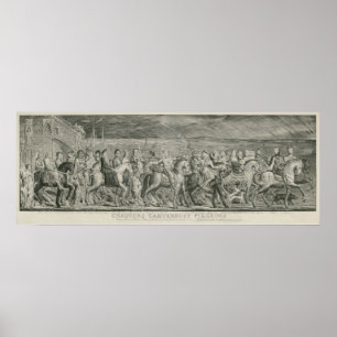 Poster Les pèlerins de Cantorbéry par William Blake