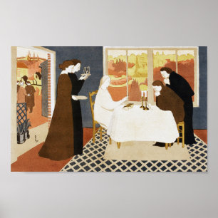 Poster Les pèlerins d'Emmaüs, Maurice Denis