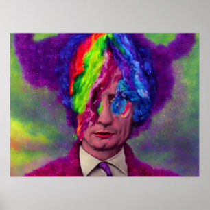 Poster Les pensées arc-en-ciel de Poutine