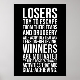 Poster Les perdants contre les gagnants - Gym, Hustle, Su