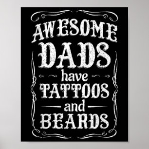 Poster Les Pères Fantastiques Ont Des Tatouages Et Des Or