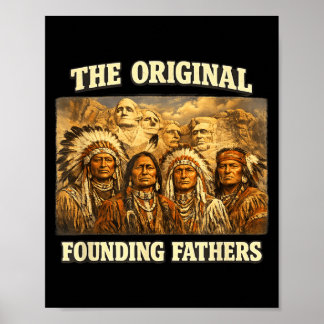 Poster Les Pères Fondateurs Originels Amérindiens