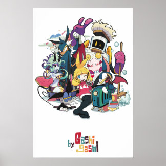 Poster Les personnages originaux de Gashi-gashi.