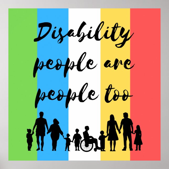 Poster les personnes handicapées sont aussi des personnes (Devant)