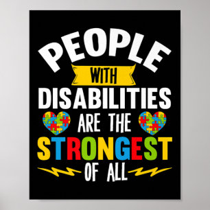 Poster Les Personnes Handicapées Sont L'Autisme Le Plus F