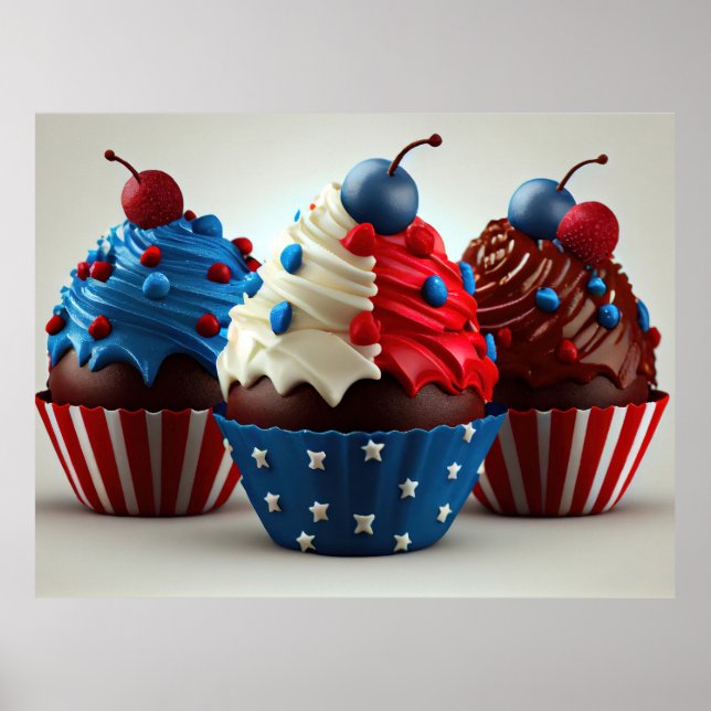 Poster Les petits gâteaux patriotiques (Devant)